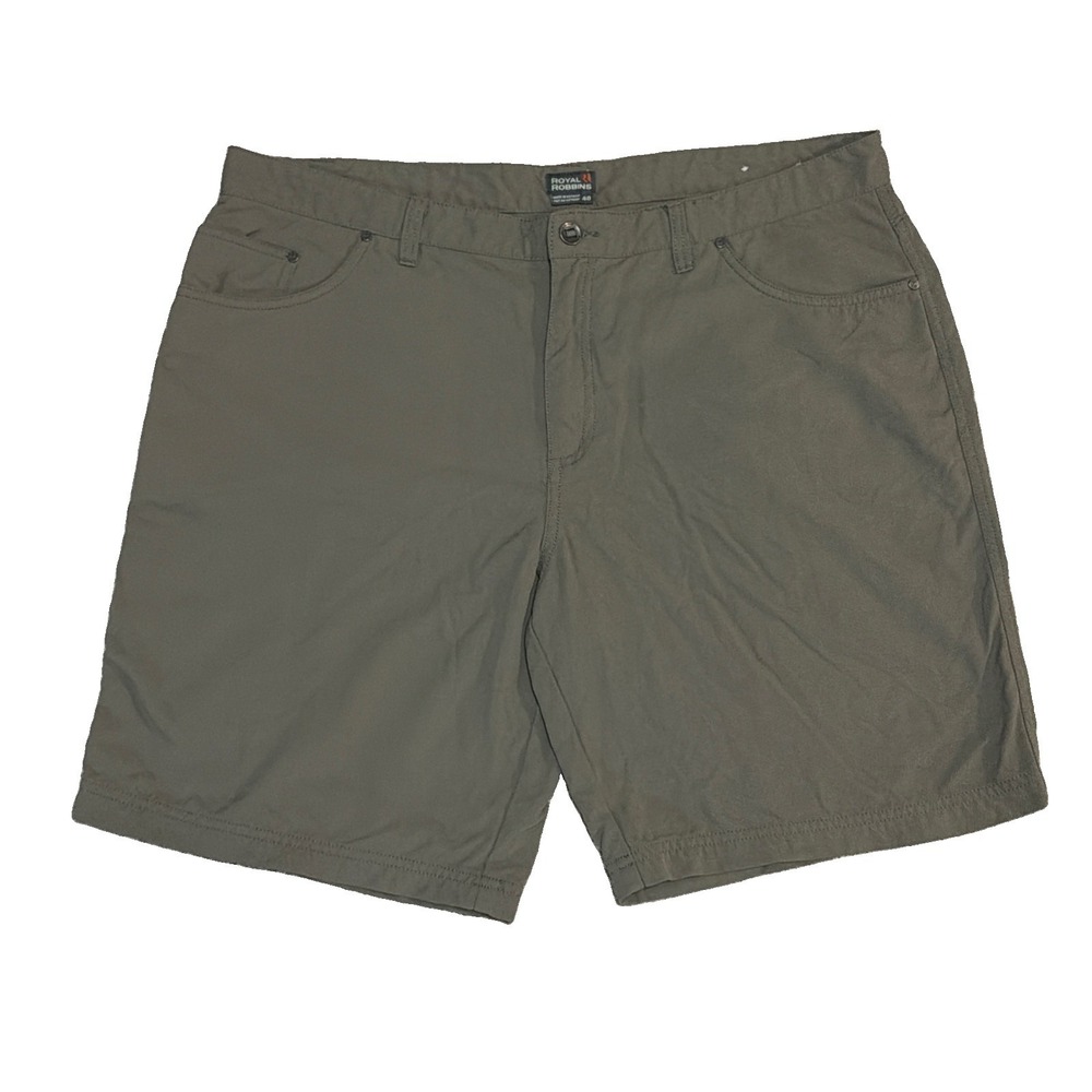 Royal Robbins Men's Nylon Hiking Shorts Olive Green Outdoor Size 40x9